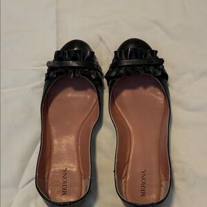 Merona Women's Black Ruffle Flats
